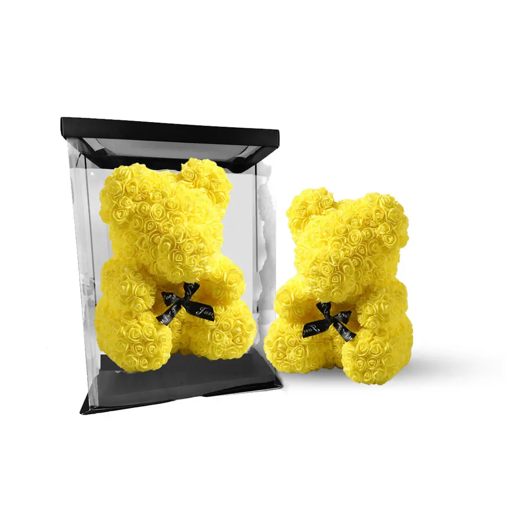yellow rose bear