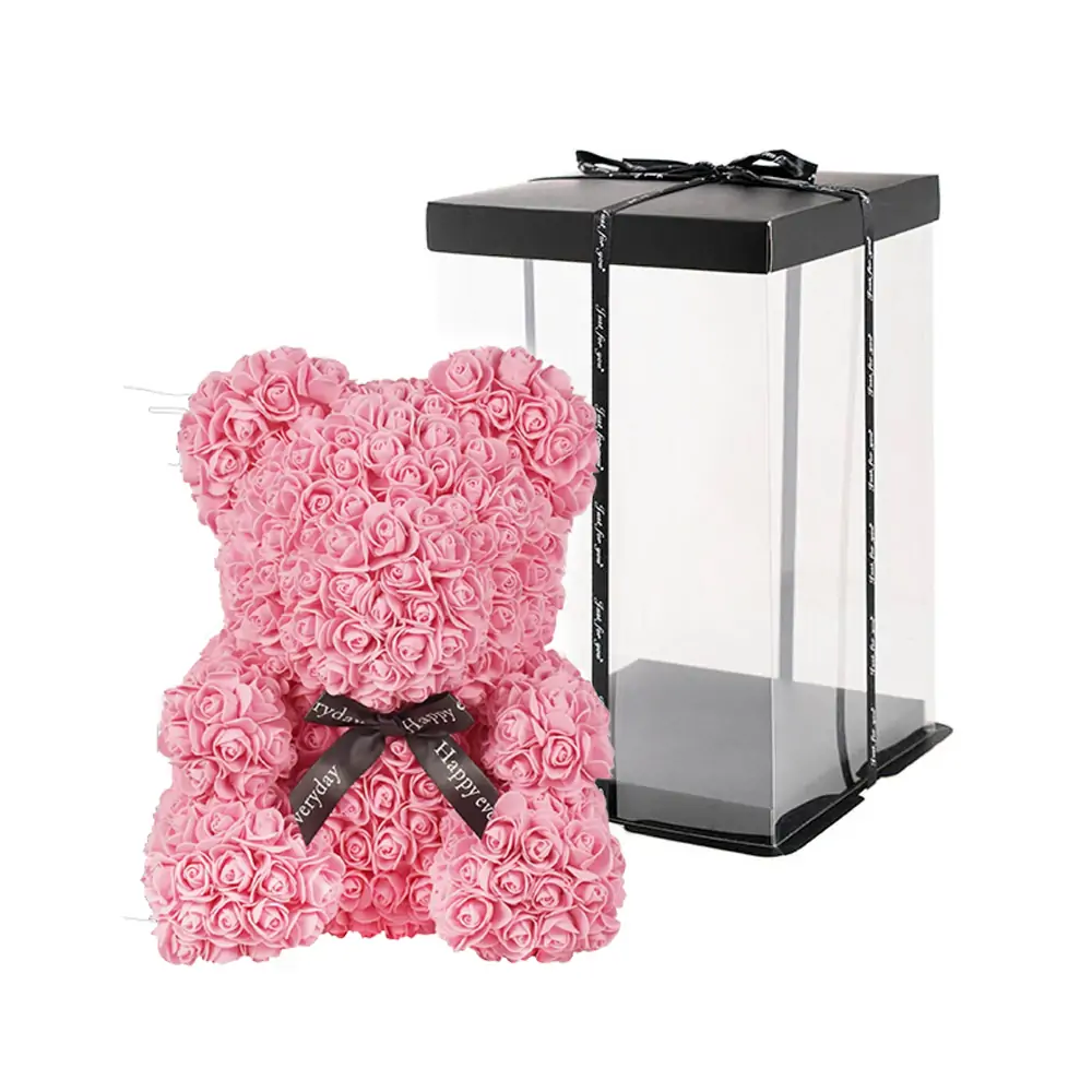 Light Pink Rose Bear