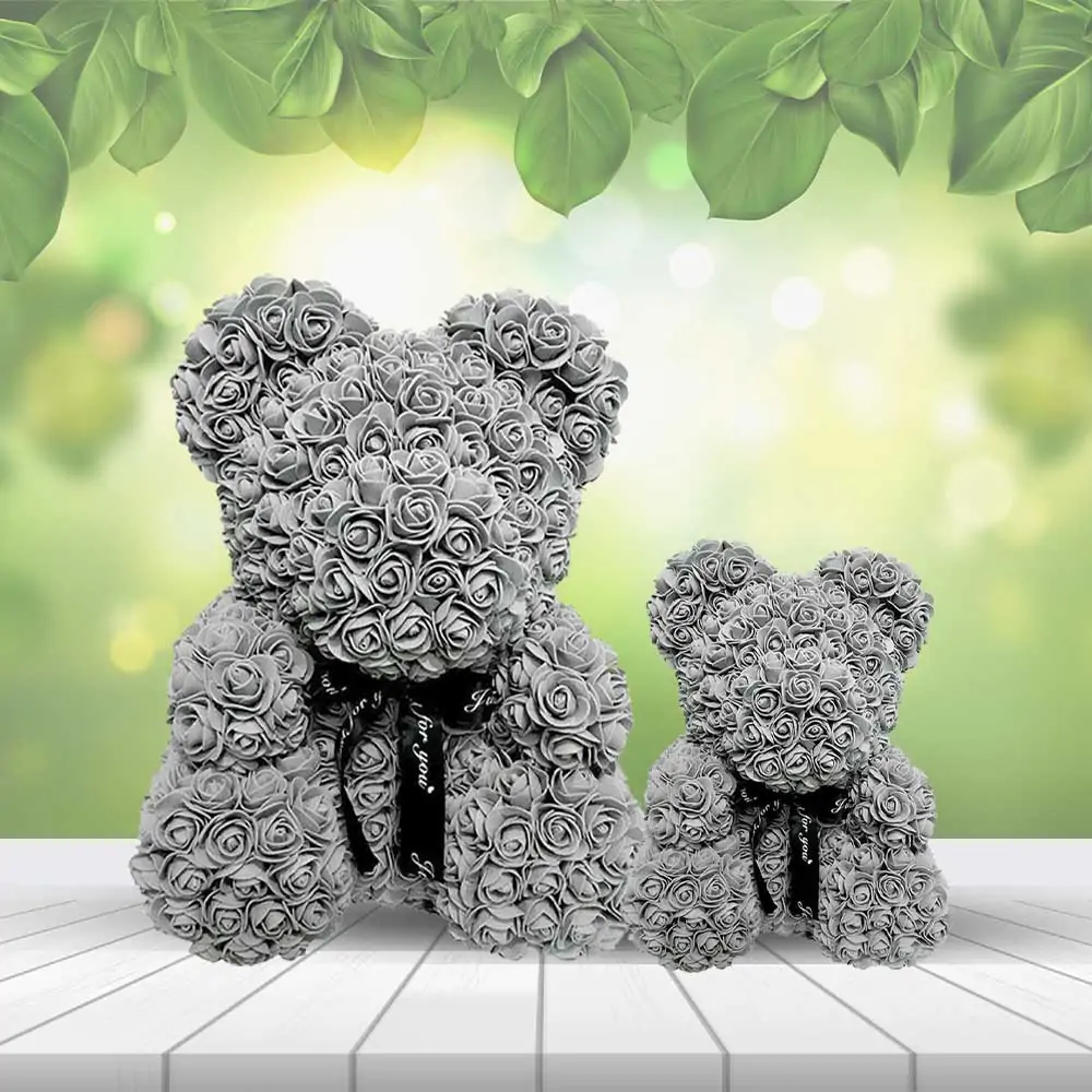 Gray Rose Bear