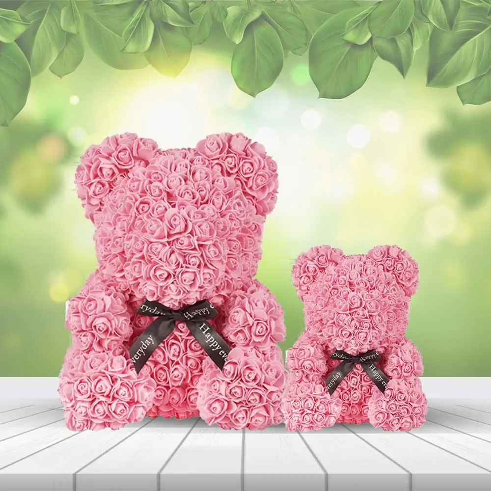 Light Pink Rose Bear
