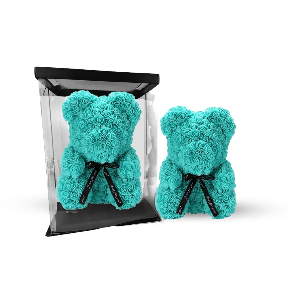 Tiffany Blue Rose Bear