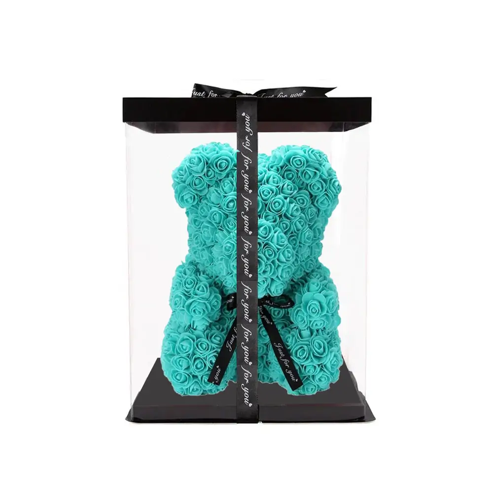 Tiffany Blue Rose Bear