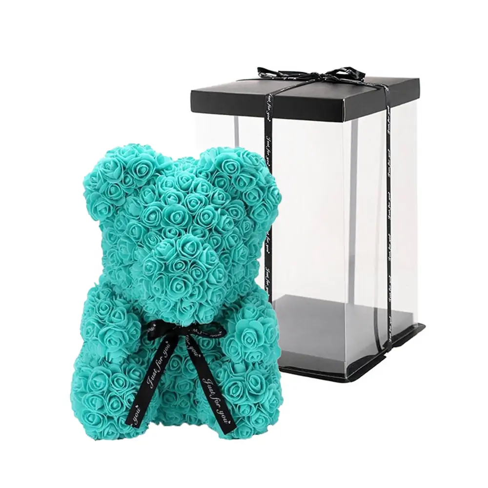 Tiffany Blue Rose Bear